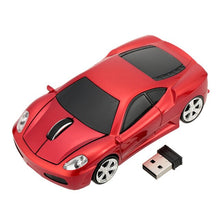 Load image into Gallery viewer, 2.4GHz Wireless Racing Car Shaped Optical USB Mouse