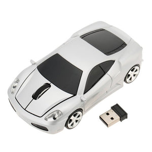 2.4GHz Wireless Racing Car Shaped Optical USB Mouse