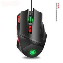 Load image into Gallery viewer, S800 Professional Wired Gaming Mouse 6000DPI Mechanical Macros Define Mouse 9 keys Programmable RGB Computer Mouse